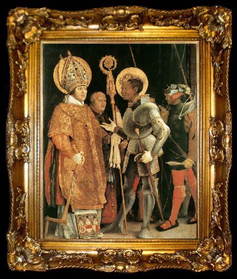 framed  Matthias  Grunewald Meeting of St Erasm and St Maurice, ta009-2